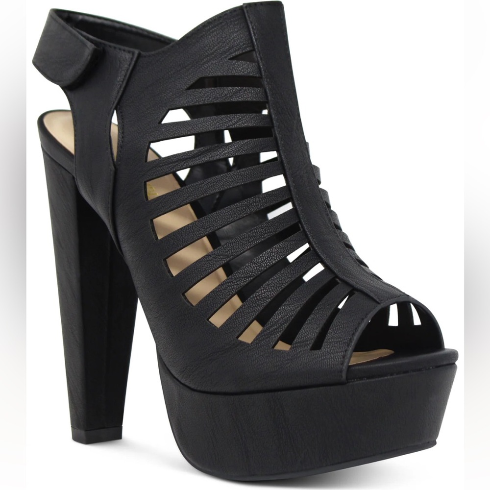Marco Republic Milan caged date night high high heels size 6 black new